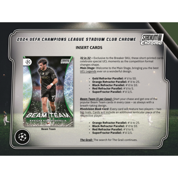 2023/24 Topps Stadium Club Chrome UEFA Soccer Breaker's Delight - Image 4